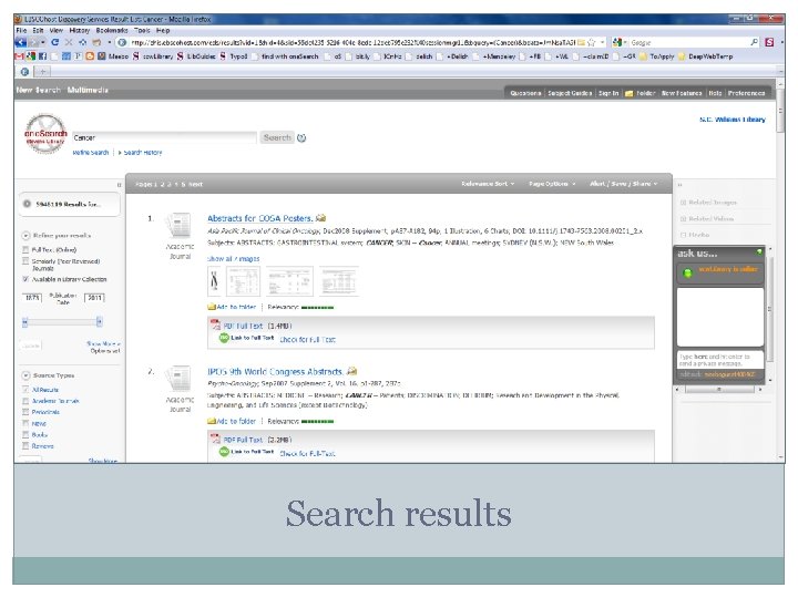 Search results 