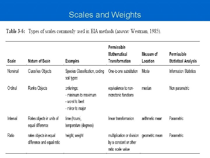 Scales and Weights 