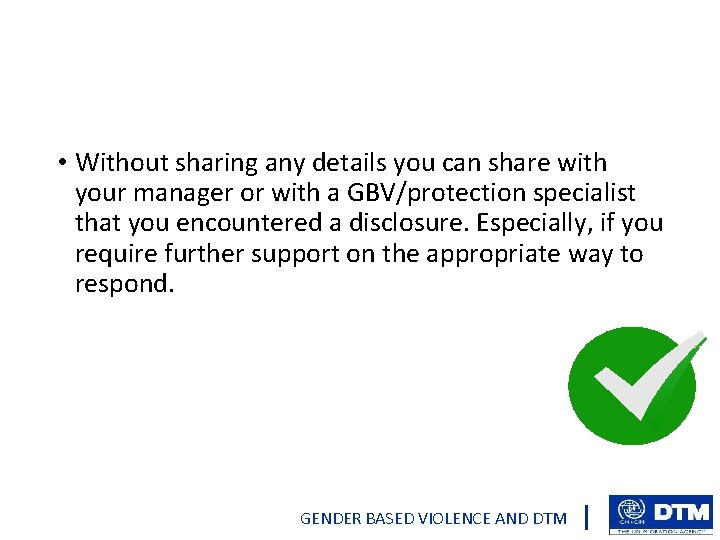  • Without sharing any details you can share with your manager or with