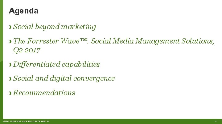 Agenda › Social beyond marketing › The Forrester Wave™: Social Media Management Solutions, Q