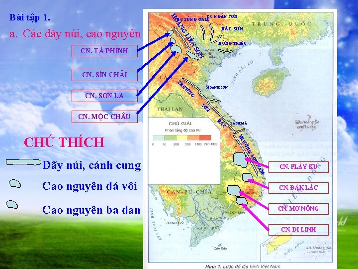 Bài tập 1. HO CC NG N SƠN CC SÔNG G M ÀN ÊN