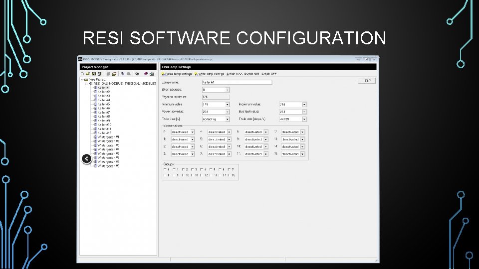 RESI SOFTWARE CONFIGURATION 
