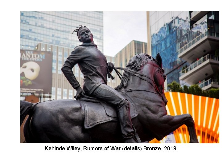 Kehinde Wiley, Rumors of War (details) Bronze, 2019 