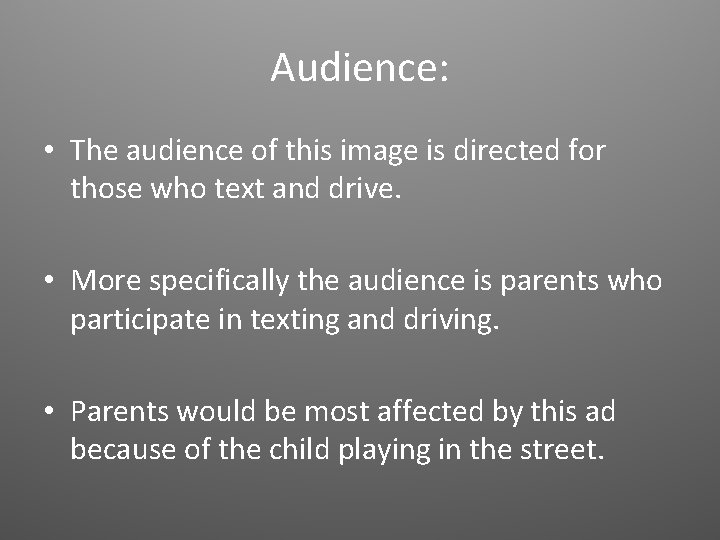 Audience: • The audience of this image is directed for those who text and
