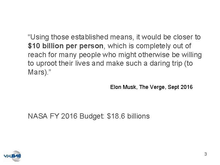 “Using those established means, it would be closer to $10 billion person, which is