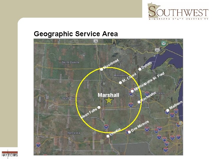 Geographic Service Area ad e orh lu Du Mo d lou C t. li