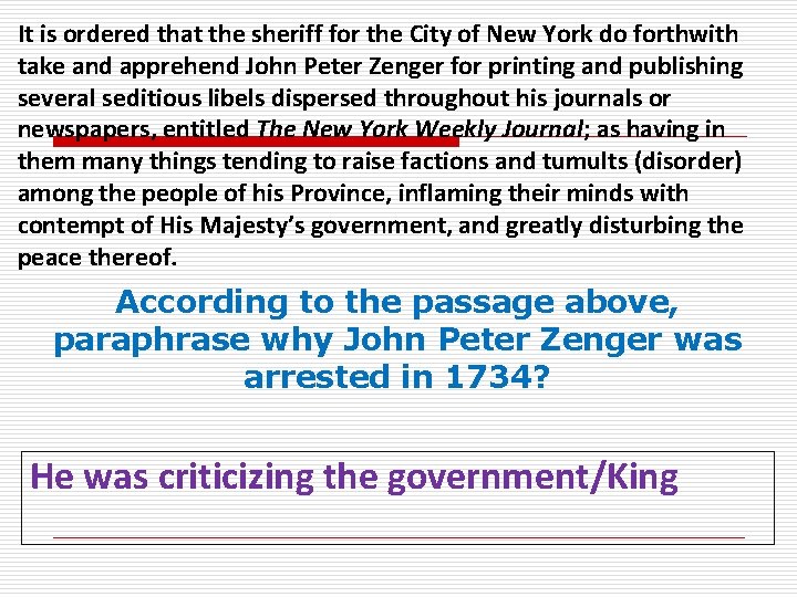It is ordered that the sheriff for the City of New York do forthwith