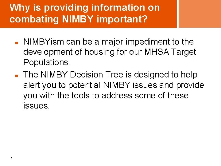 Why is providing information on combating NIMBY important? n n 4 NIMBYism can be