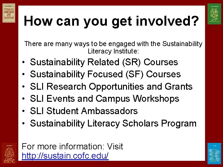 How can you get involved? There are many ways to be engaged with the