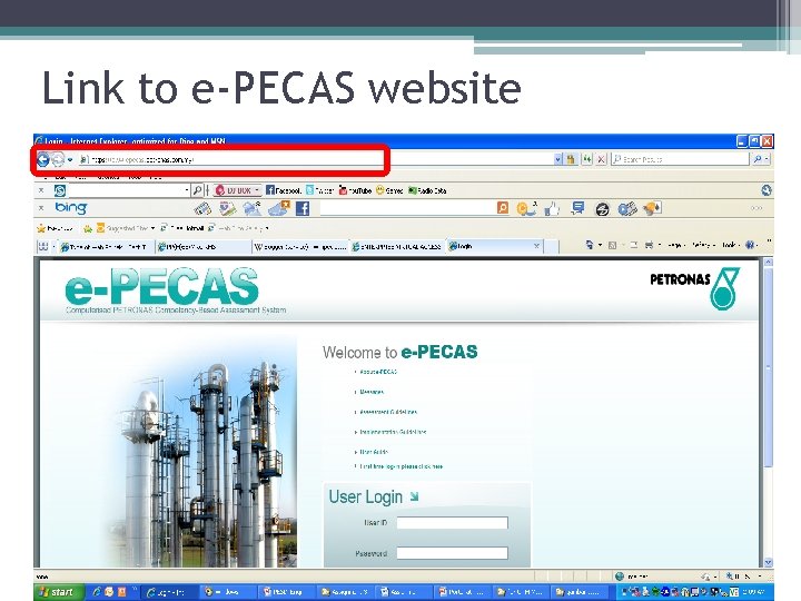 Link to e-PECAS website 