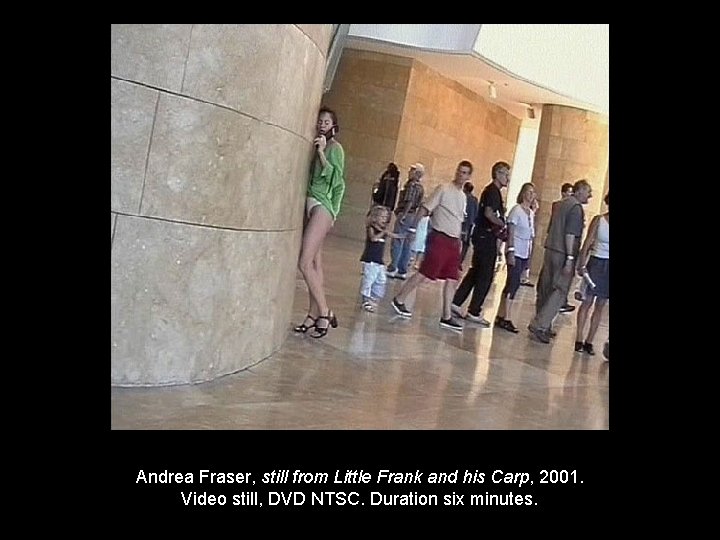 Andrea Fraser, still from Little Frank and his Carp, 2001. Video still, DVD NTSC.