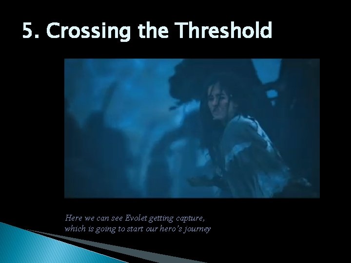 5. Crossing the Threshold Here we can see Evolet getting capture, which is going