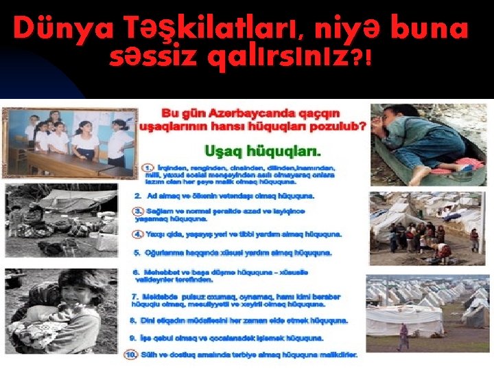 Dünya Təşkilatları, niyə buna səssiz qalırsınız? ! 02. 03. 2021 6 