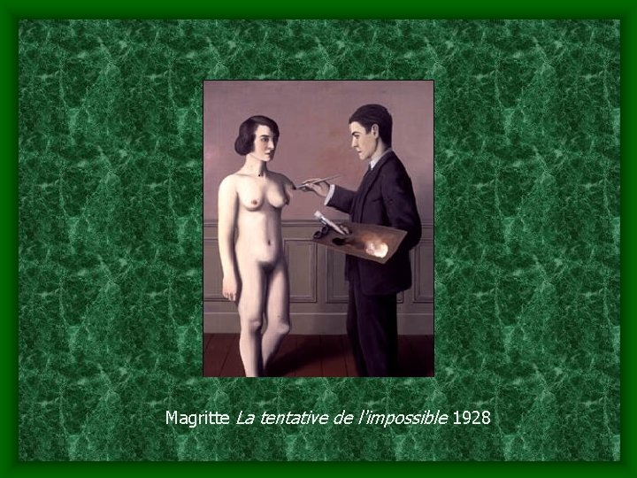 Magritte La tentative de l'impossible 1928 