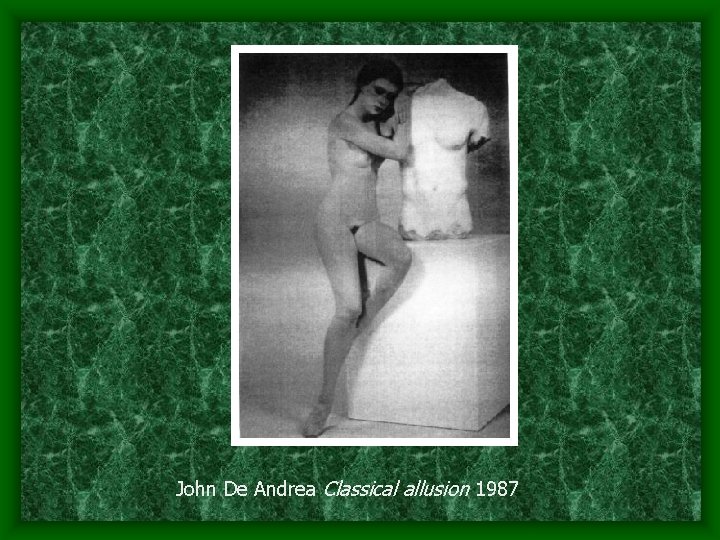 John De Andrea Classical allusion 1987 