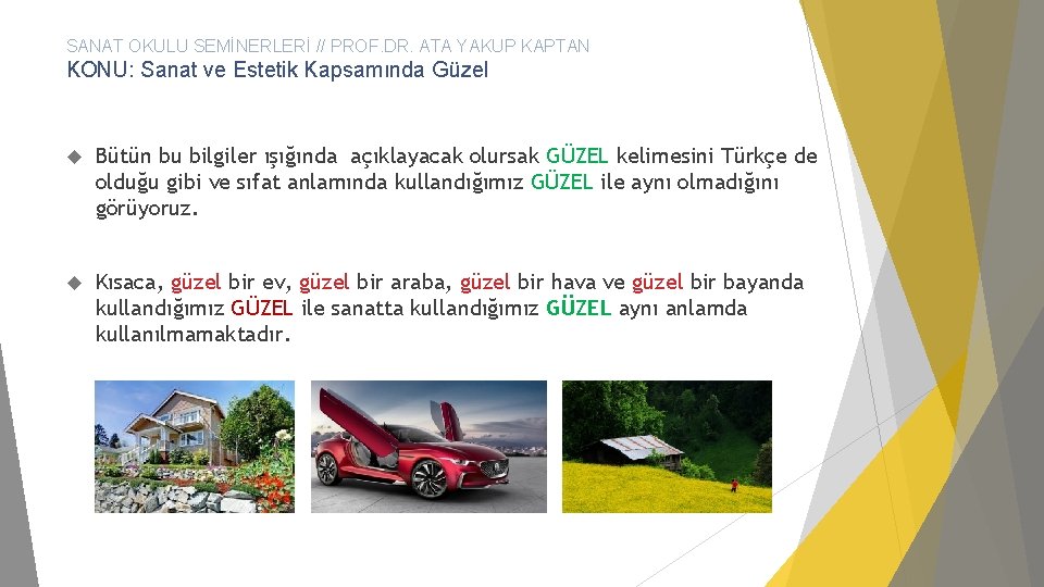 SANAT OKULU SEMİNERLERİ // PROF. DR. ATA YAKUP KAPTAN KONU: Sanat ve Estetik Kapsamında