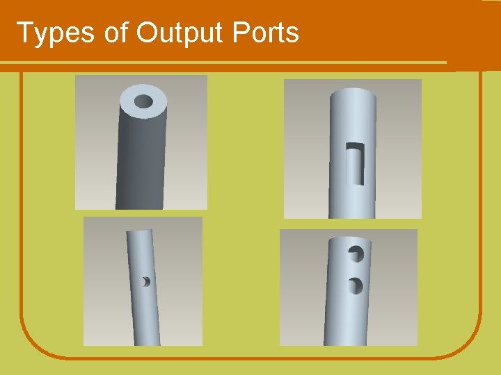 Types of Output Ports 