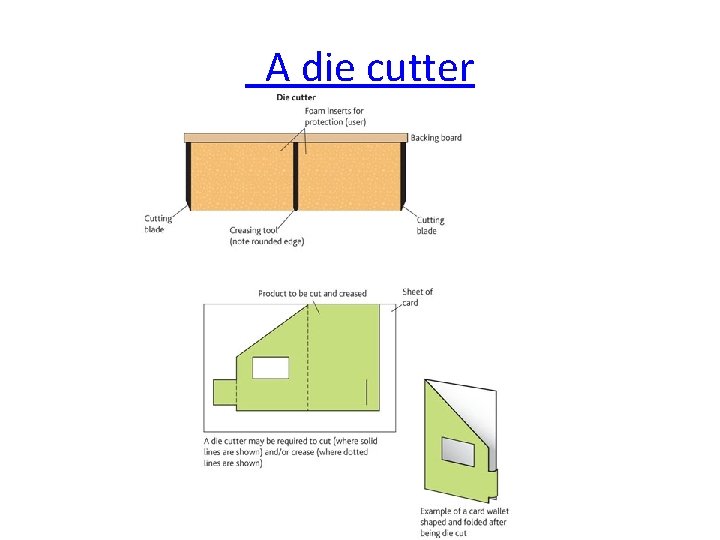  A die cutter 