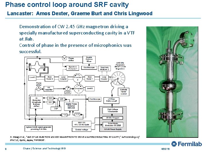Phase control loop around SRF cavity Lancaster: Amos Dexter, Graeme Burt and Chris Lingwood Phase control loop around SRF cavity Lancaster: Amos Dexter, Graeme Burt and Chris Lingwood