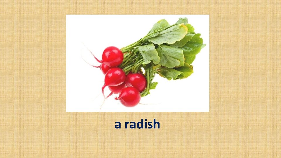 a radish 