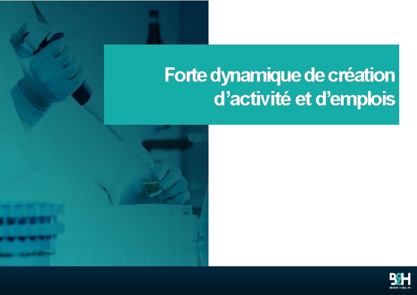 Forte dynamique de création d’activité et d’emplois 