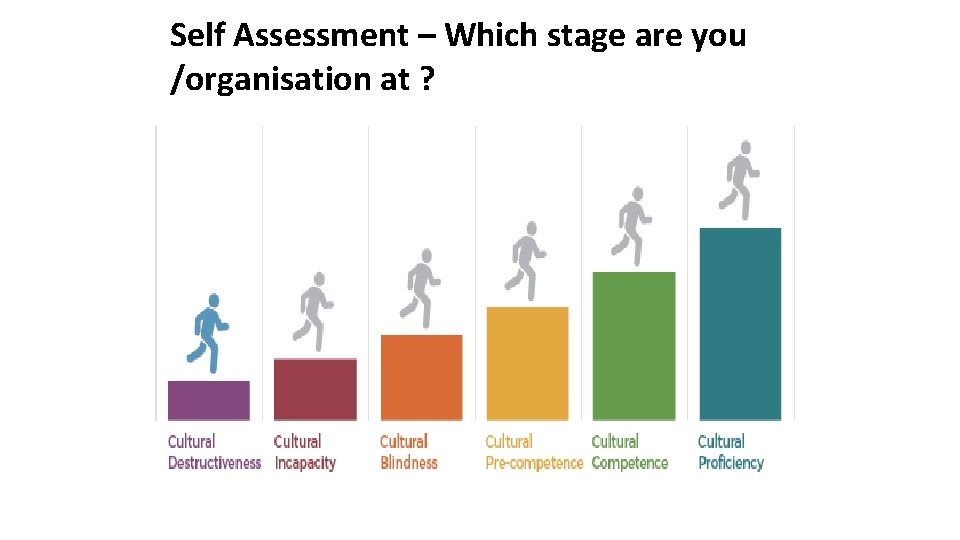 Self Assessment – Which stage are you /organisation at ? 
