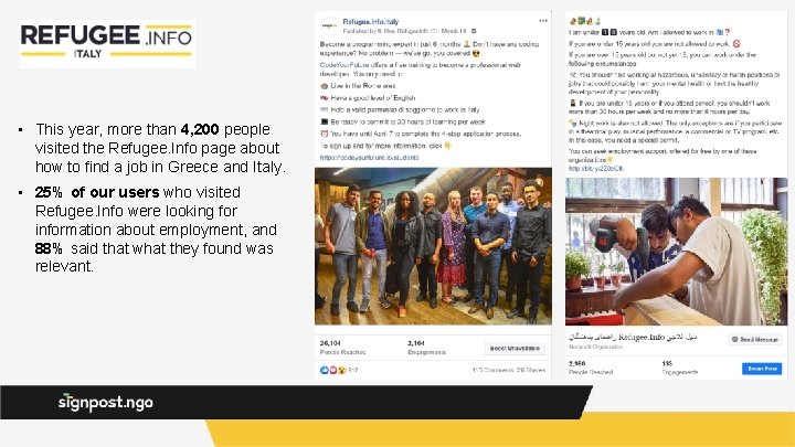 • This year, more than 4, 200 people visited the Refugee. Info page  • This year, more than 4, 200 people visited the Refugee. Info page
