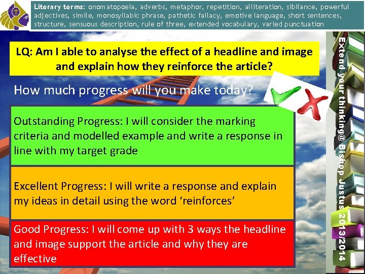 Literary onomatopoeia, metaphor, repetition, alliteration, sibilance, Literary terms: Techniques: Dramaticadverbs, irony, imagery, simile, metaphor,