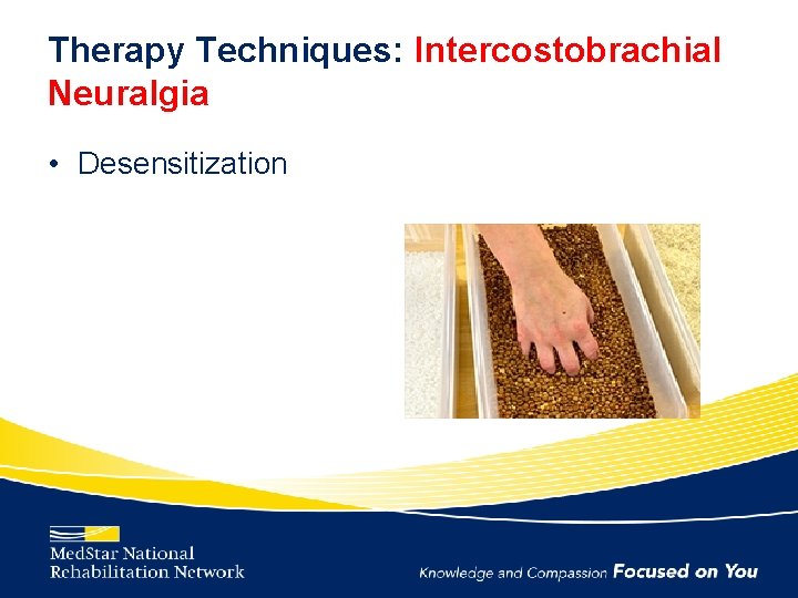 Therapy Techniques: Intercostobrachial Neuralgia • Desensitization 