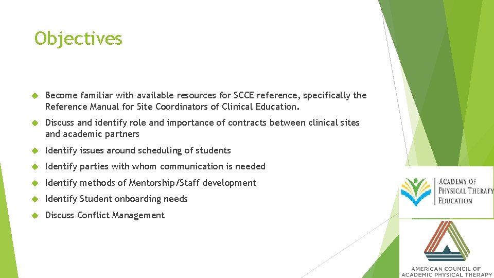 Objectives Become familiar with available resources for SCCE reference, specifically the Reference Manual for