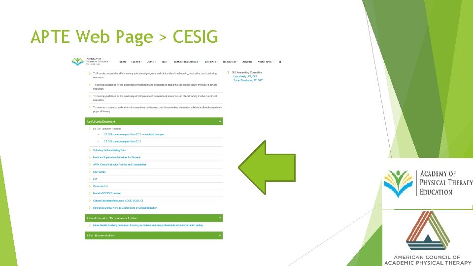 APTE Web Page > CESIG 