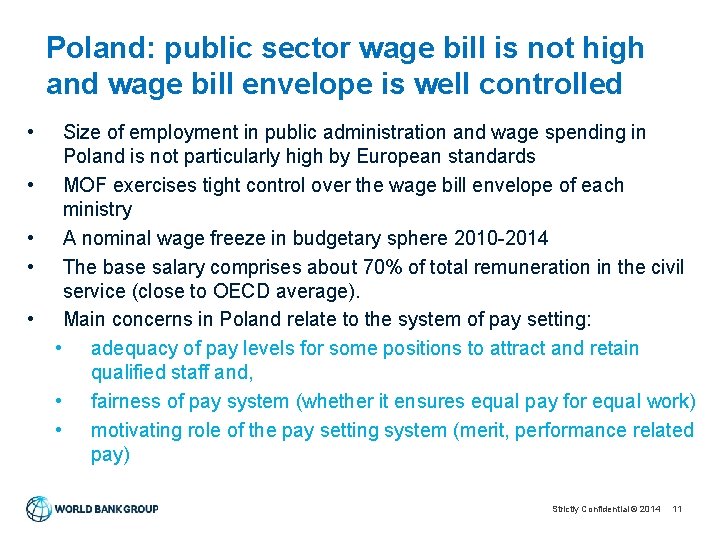 Poland: public sector wage bill is not high and wage bill envelope is well