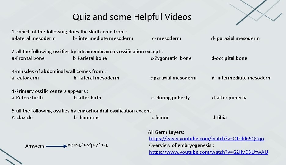 Quiz and some Helpful Videos 1 - which of the following does the skull