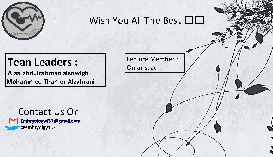 Wish You All The Best �� Tean Leaders : Alaa abdulrahman alsowigh Mohammed Thamer