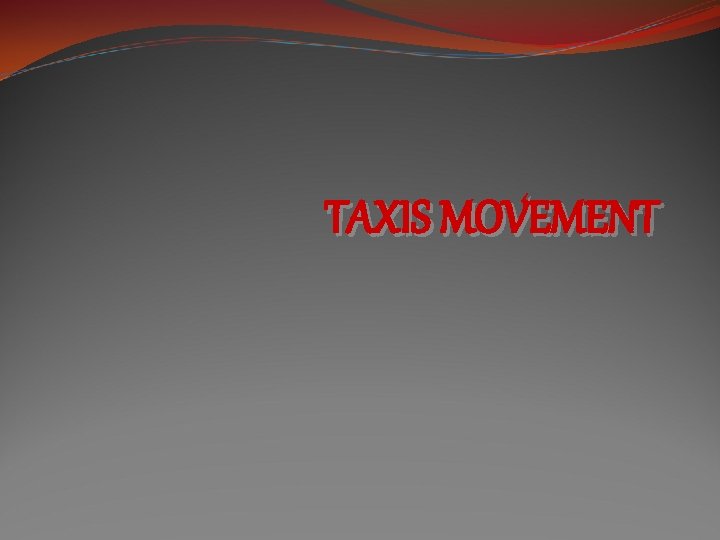 TAXIS MOVEMENT 