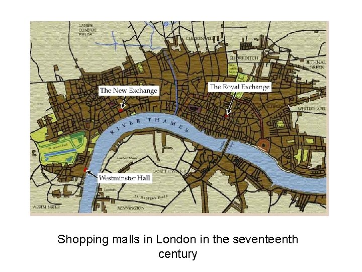 Shopping malls in London in the seventeenth century 