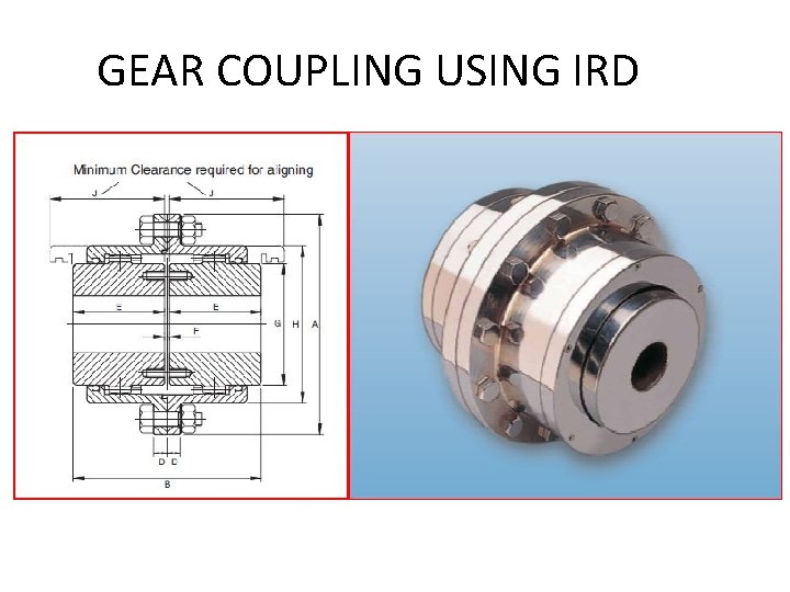 GEAR COUPLING USING IRD 