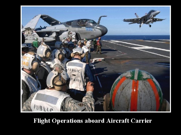 Flight Operations aboard Aircraft Carrier 