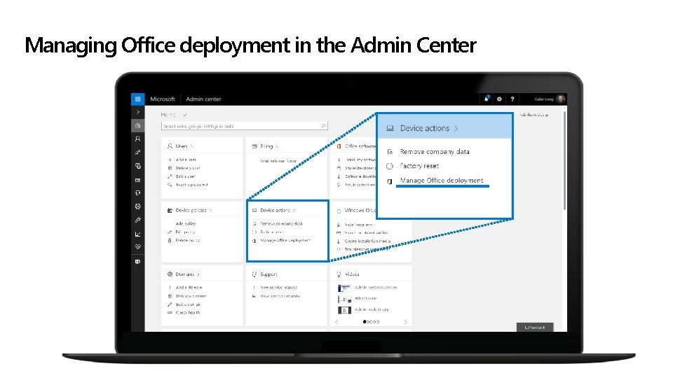 Managing Office deployment in the Admin Center 