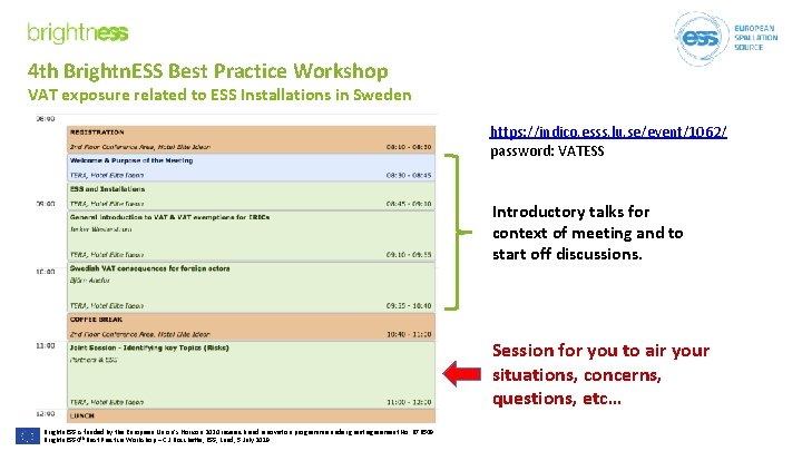 4 th Brightn. ESS Best Practice Workshop VAT exposure related to ESS Installations in