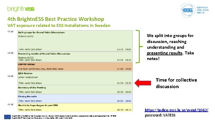 4 th Brightn. ESS Best Practice Workshop VAT exposure related to ESS Installations in