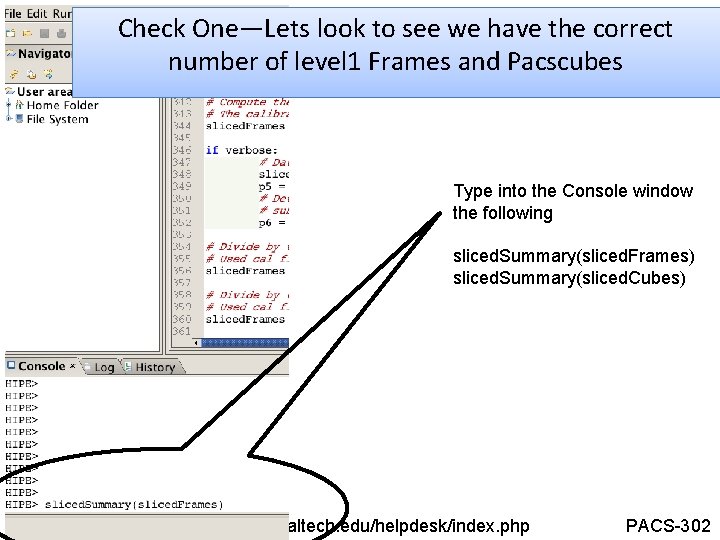 Check One—Lets look to see we have the correct NHSC PACS Web Tutorial number