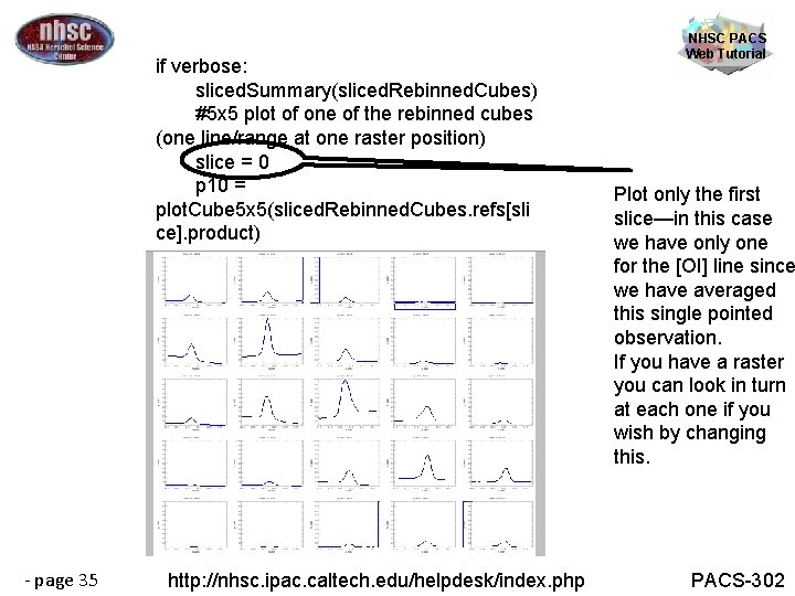 if verbose: sliced. Summary(sliced. Rebinned. Cubes) #5 x 5 plot of one of the