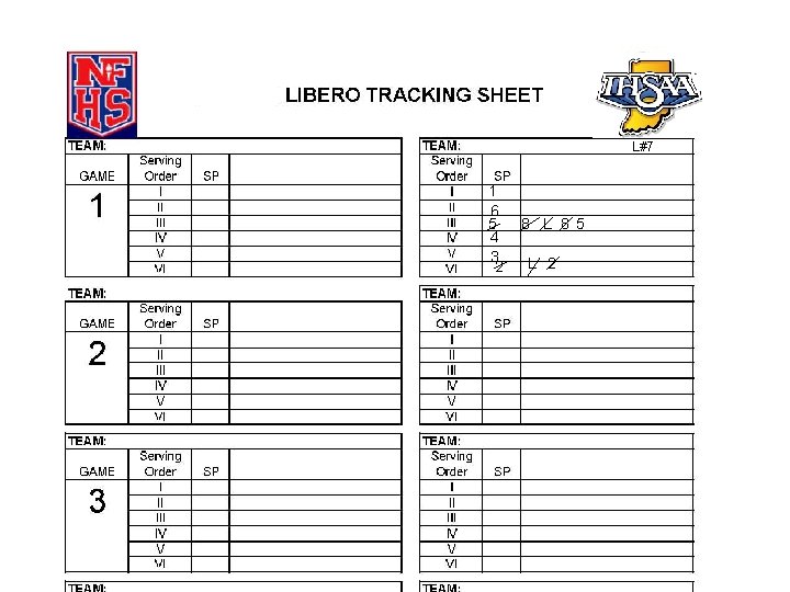 L#7 1 6 5 4 3 2 8 L 8 5 L 2 