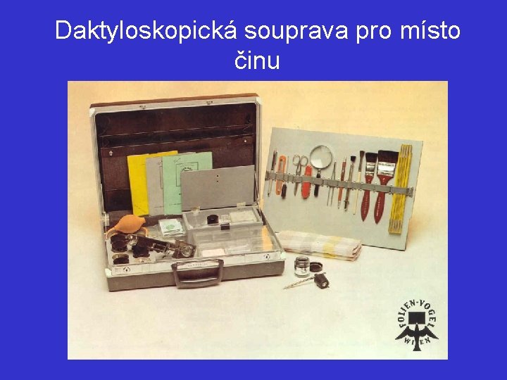 Daktyloskopická souprava pro místo činu 