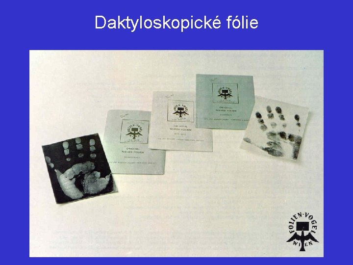 Daktyloskopické fólie 