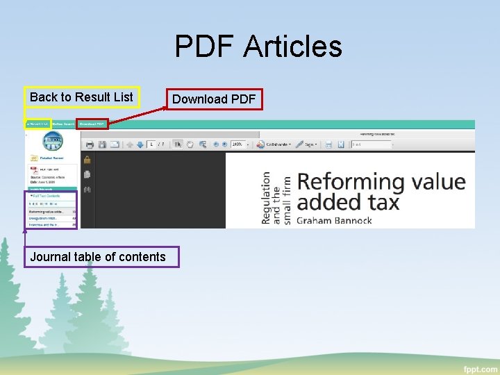 PDF Articles Back to Result List Journal table of contents Download PDF 