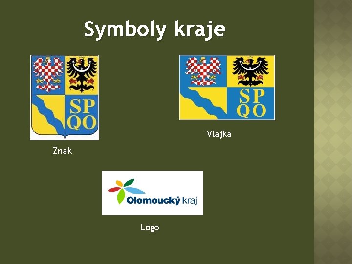 Symboly kraje Vlajka Znak Logo 