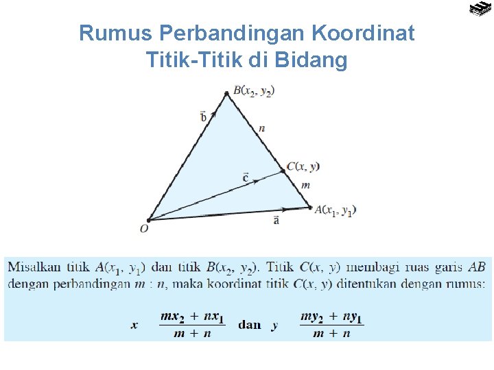 Rumus Perbandingan Koordinat Titik-Titik di Bidang 