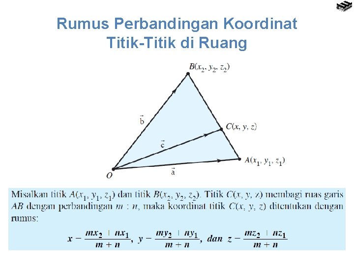 Rumus Perbandingan Koordinat Titik-Titik di Ruang 